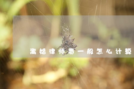 离婚律师费一般怎么计算