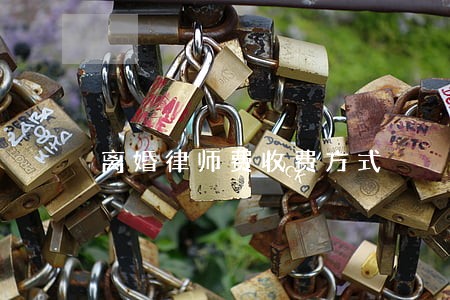 离婚律师费收费方式 离婚律师费收费方式