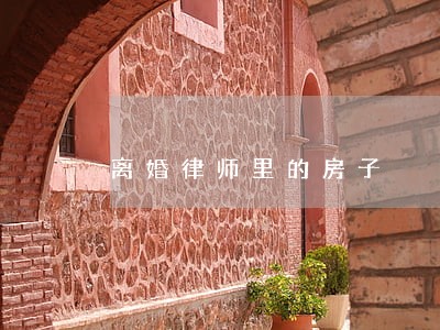 离婚律师里的房子 离婚律师里的房子