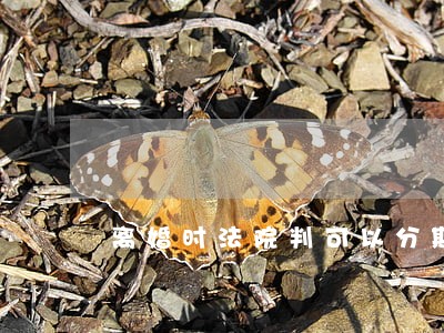 离婚时法院判可以分期付款吗