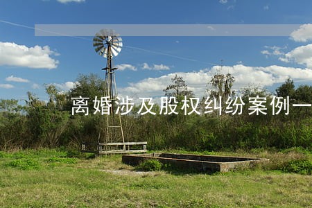 离婚涉及股权纠纷案例一审二审 离婚涉及股权纠纷案例一审二审