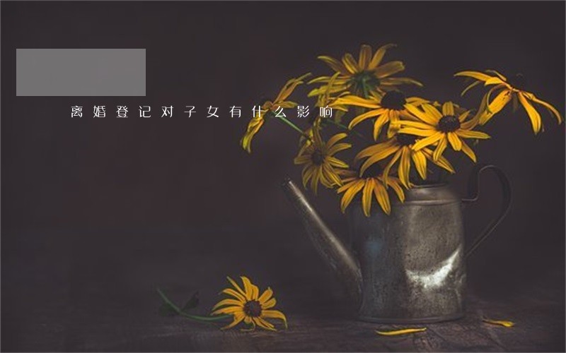 离婚登记对子女有什么影响 离婚登记对子女有什么影响