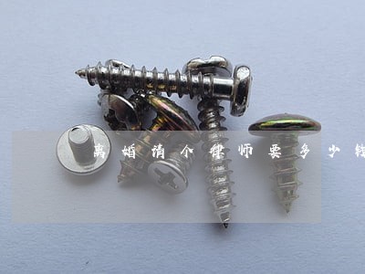 离婚请个律师要多少钱费用 离婚请个律师要多少钱费用