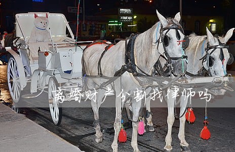 离婚财产分割找律师吗 离婚财产分割找律师吗