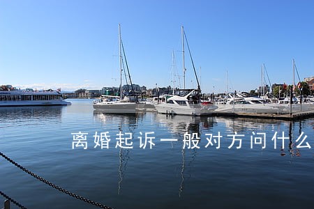离婚起诉一般对方问什么 离婚起诉一般对方问什么