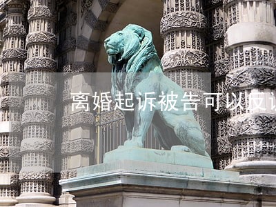 离婚起诉被告可以反诉 离婚起诉被告可以反诉