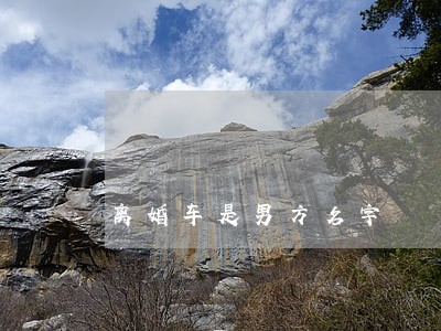 离婚车是男方名字
