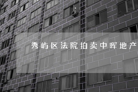 秀屿区法院拍卖中晖地产情况