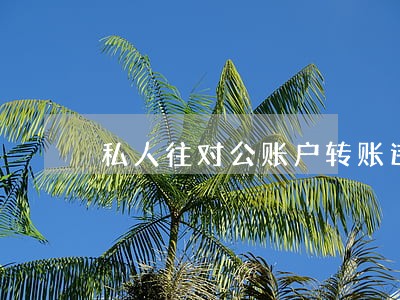 私人往对公账户转账违法吗 私人往对公账户转账违法吗