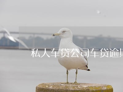 私人车贷公司车贷逾期怎么办