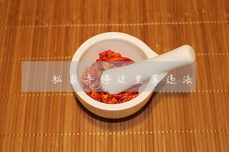 私家车停这里算违法