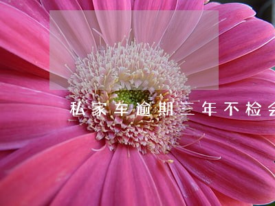 私家车逾期三年不检会怎样 私家车逾期三年不检会怎样