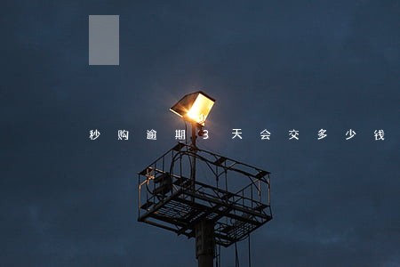 秒购逾期3天会交多少钱 秒购逾期3天会交多少钱