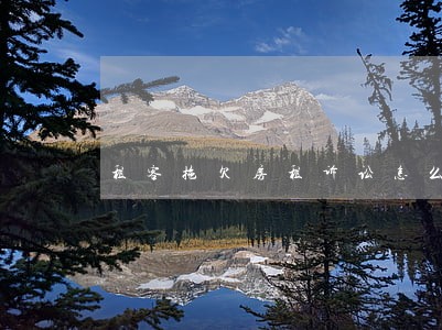 租客拖欠房租诉讼怎么写