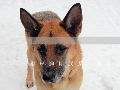 租户逾期联系不上怎么办 租户逾期联系不上怎么办