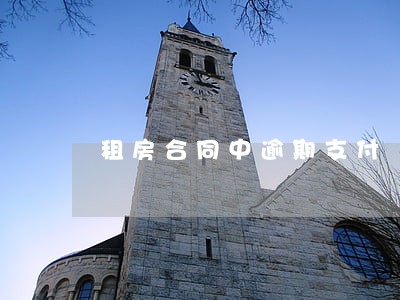 租房合同中逾期支付 租房合同中逾期支付