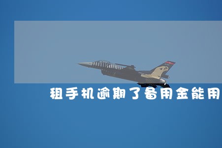 租手机逾期了备用金能用吗