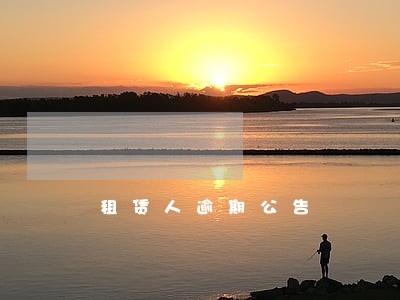 租赁人逾期公告 租赁人逾期公告