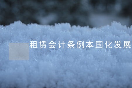 租赁会计条例本国化发展论文 租赁会计条例本国化发展论文