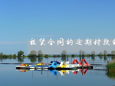 租赁合同的逾期付款的利率 租赁合同的逾期付款的利率