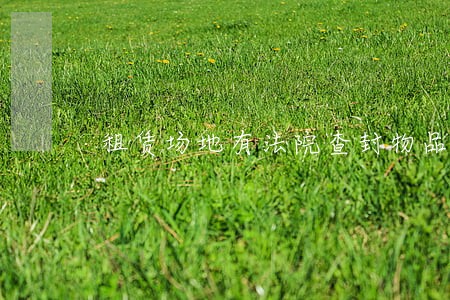 租赁场地有法院查封物品