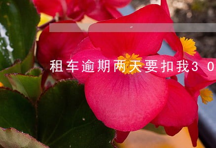 租车逾期两天要扣我3000 租车逾期两天要扣我3000