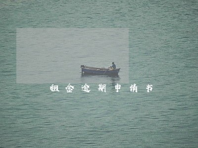 租金逾期申请书 租金逾期申请书