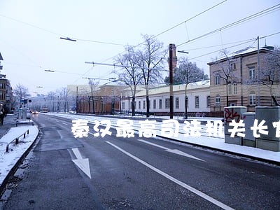 秦汉最高司法机关长官是廷尉 秦汉最高司法机关长官是廷尉