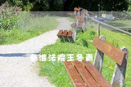 秦淮法院王冬青 秦淮法院王冬青