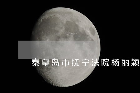 秦皇岛市抚宁法院杨丽颖