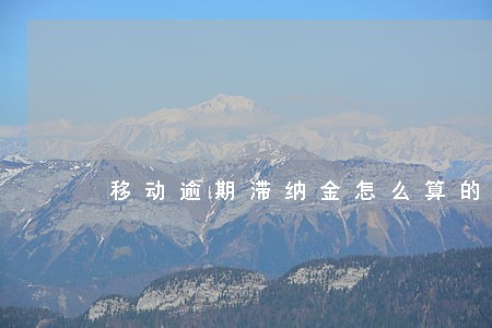 移动逾期滞纳金怎么算的 移动逾期滞纳金怎么算的