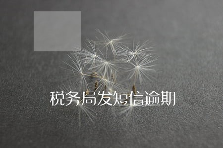 税务局发短信逾期 税务局发短信逾期