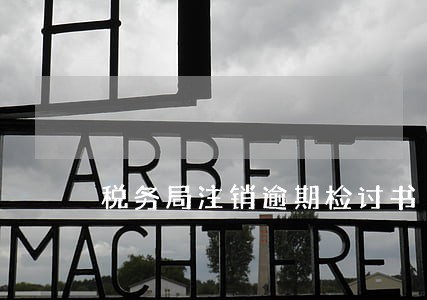 税务局注销逾期检讨书 税务局注销逾期检讨书