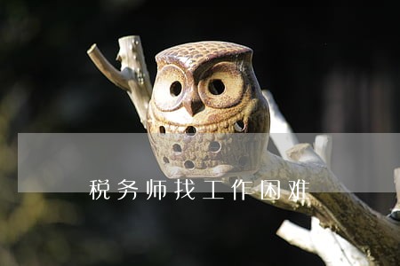 税务师找工作困难 税务师找工作困难