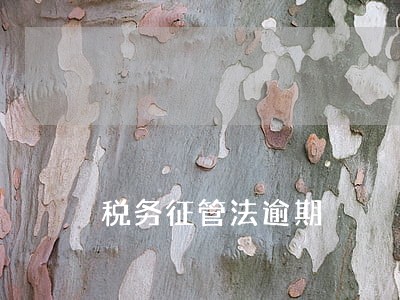 税务征管法逾期 税务征管法逾期