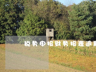 税务申报财务报表逾期怎么办 税务申报财务报表逾期怎么办