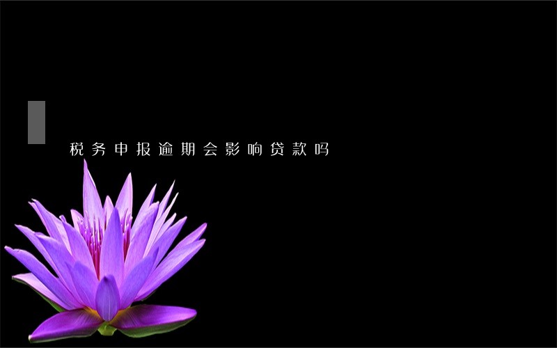税务申报逾期会影响贷款吗 税务申报逾期会影响贷款吗