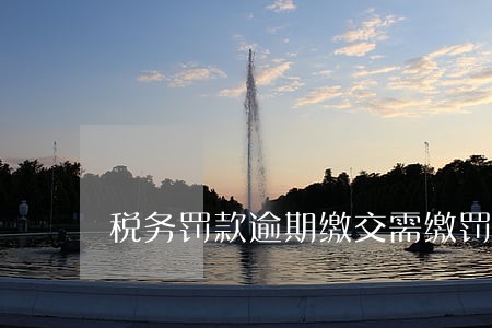 税务罚款逾期缴交需缴罚金吗 税务罚款逾期缴交需缴罚金吗