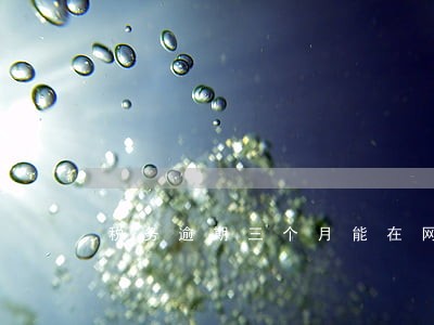 税务逾期三个月能在网上申报吗 税务逾期三个月能在网上申报吗