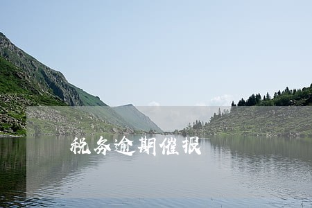 税务逾期催报 税务逾期催报