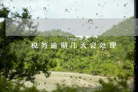 税务逾期几天会处理 税务逾期几天会处理