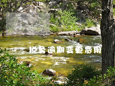 税务逾期变更费用 税务逾期变更费用