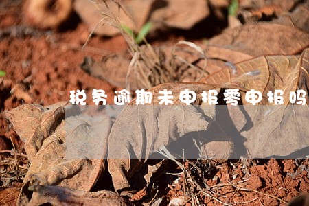税务逾期未申报零申报吗 税务逾期未申报零申报吗