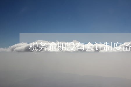税务逾期没有会计制度备案 税务逾期没有会计制度备案