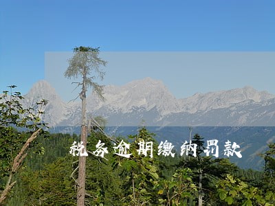 税务逾期缴纳罚款 税务逾期缴纳罚款