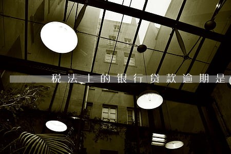 税法上的银行贷款逾期是指什么