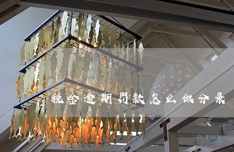 税金逾期罚款怎么做分录 税金逾期罚款怎么做分录