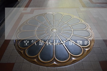 空气是民法上的物吗 空气是民法上的物吗
