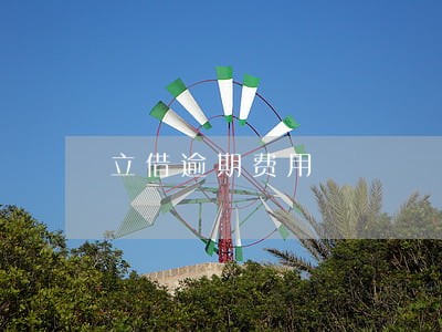立借逾期费用 立借逾期费用