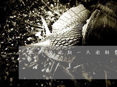 立即贷逾期一天逾期费多少 立即贷逾期一天逾期费多少